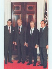 1980's PRESIDENT RONALD REAGAN & CARTER & RICHARD NIXON Washington DC AF1901@