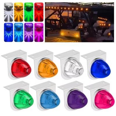 2pcs LED watermelon lights indicator side marker clearance light truck 12V24V
