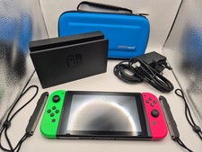 Nintendo Switch Handheld Console 32GB with Neon Green/Red Joy-Con - Bundle