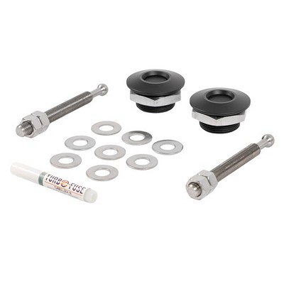 Quik-Latch Hood Pin Kit Low-Profile Series QL-38 Black