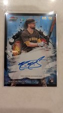 2024 Topps Finest Mason McCoy FA-MMC Rookie Auto Blue Refractor #d/150 Padres RC
