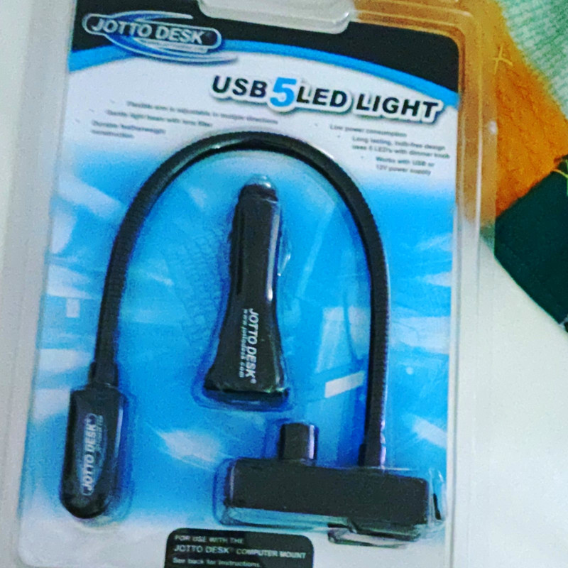 Jotto Desk USB Five LED Light for Computer, 5 LED USB Light, MPN Does Not Apply