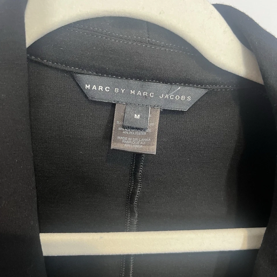 Женская черная куртка Marc By Marc Jacobs на золотой молнии M причудливая готическая праздничная - Изображение 4 из 4
