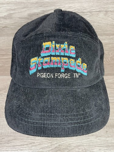 Vtg  Dixie Stampede Pigeon Forge TN Corduroy Stitched Hat Country Western  Dolly