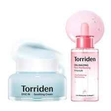 Torriden DIVE In Soothing Cream 3.38oz  Cellmazing Ampoule 1.01oz