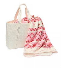Black Friday 2025 VICTORIA'S SECRET Pink Cozy Plush Blanket and Bling Tote Bag