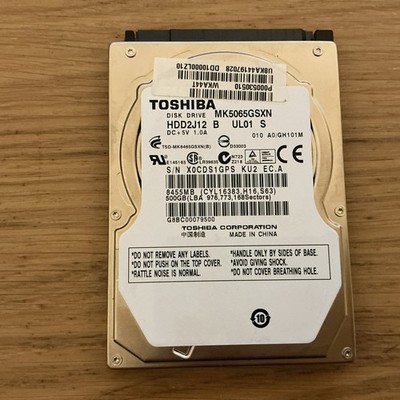 Toshiba MK5065GSX Festplatte 500GB 5400 RPM 2,5''