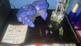 Halo Mega Bloks 97014 Covenant Wraith with Instructions & Stickers (check desc)