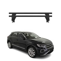 Menabo DachträGer GrundtäGer FüR VW T-Roc 2017-2025 50Kg Aluminium Schwarz 2 Tlg