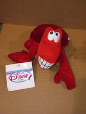 Disney Little Mermaid Sebastian 6" Beanie Plush NWT.
