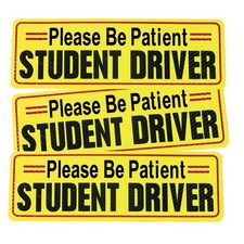 Wogomz 3PCS Student Driver Magnet for Car, Please Be Patient Student Driver R...