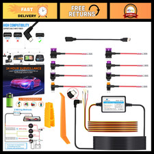 Hardwire Kit for Dash Cam USB C 12V-24V to 5V - Easy Installation, Reliable Po