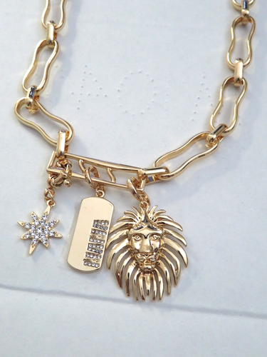 NORDSTROM OPEN EDIT CHARM NECKLACE 16-18" #1 - Picture 2 of 3