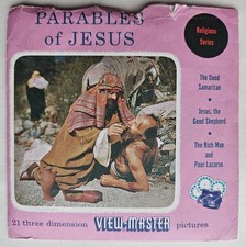 Parables of Jesus 1947 View-Master S3 Packet 3 Reel Set Book R-4 R-5 R-6