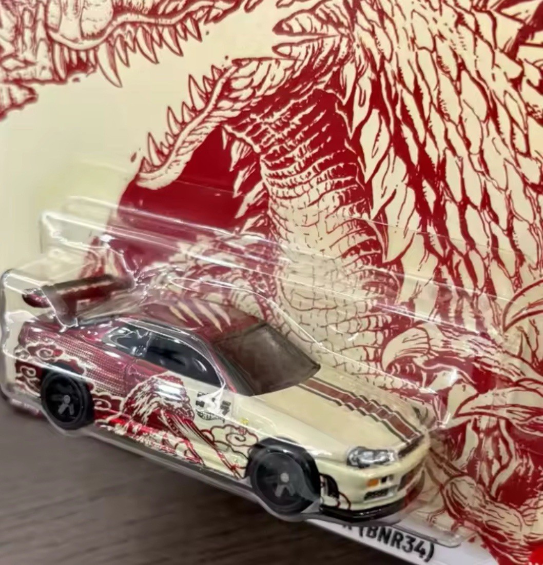 Hot Wheels Premium Pop Culture Godzilla Nissan Skyline GT-R (BNR34