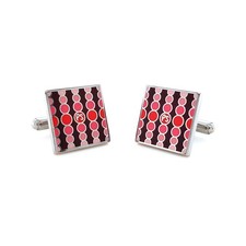 Paul Smith PS Pink Circle Pattern Silver Tone...