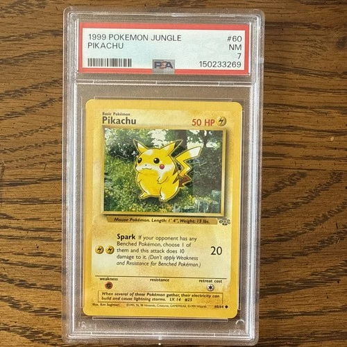 Pikachu 60/64 Jungle PSA 7