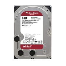 Western Digital 6TB WD Red NAS Internal Hard Drive HDD - 5400 RPM, SATA 6 Gb/s,