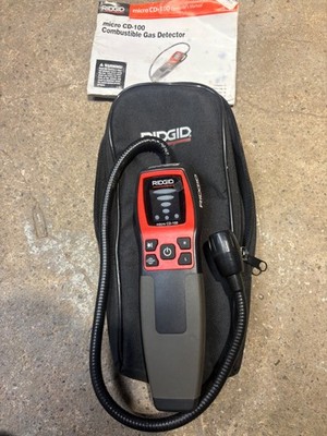 Ridgid Micro CD-100 Combustible Gas Detector With Nylon Soft Case & Batteries