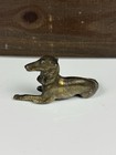 Brass Dog Animal Figure 2X4" Greyhound Vintage Japan