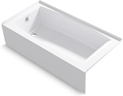 K-26109-LA-0 Entity 60-Inch X 30-Inch Alcove Bath with Integral Apron, Integral