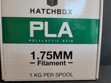 HATCHBOX PLA 1.75 mm 3D Printer Filament in Cool Gray, 1kg Spool New Sealed Pack