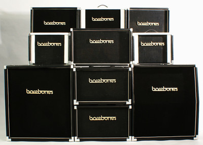 barebonesAmps 2 x 12 Zoll 8 Ohm Gitarren-Lautsprecherbox mit Celestion Classic Kabel