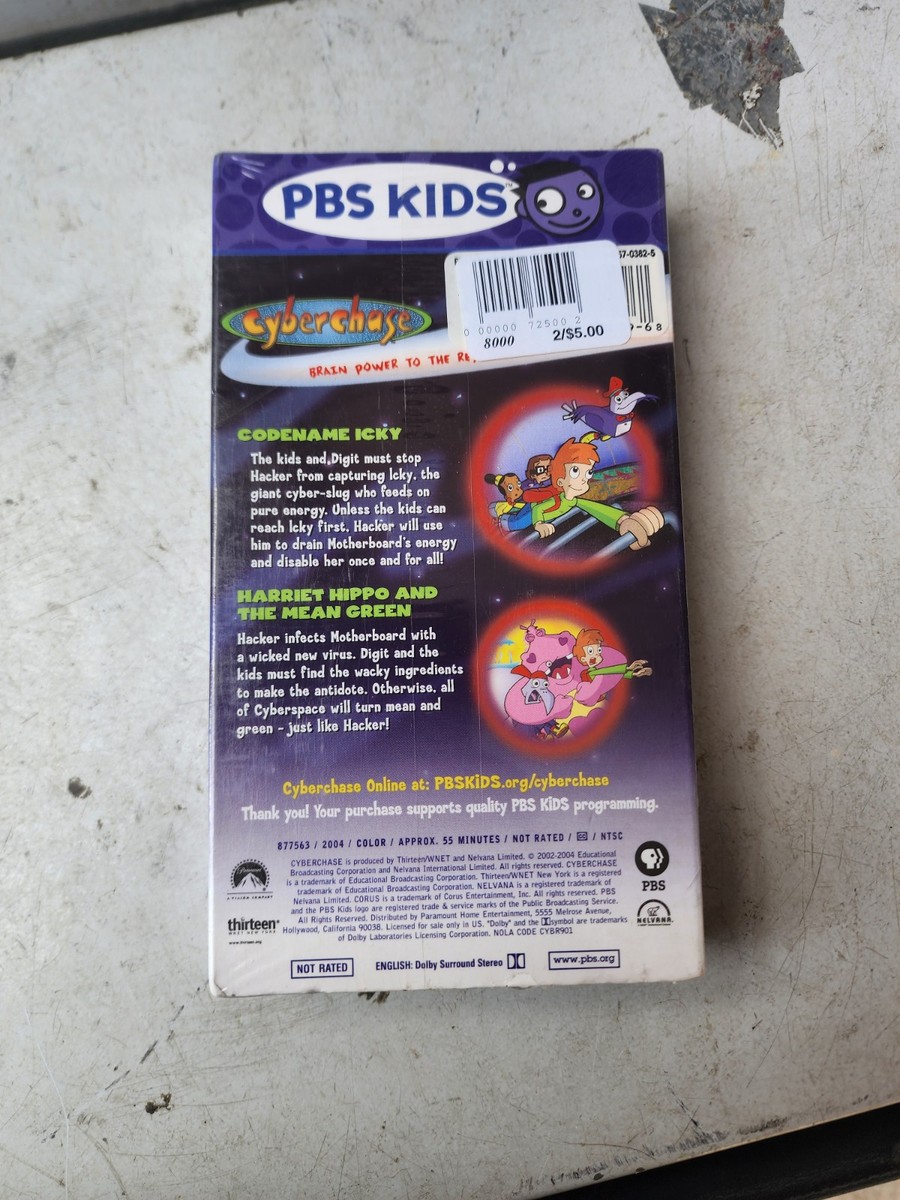 Cyberchase - Totally Rad VHS Tape 2005 PBS Kids Nelvana Cartoon