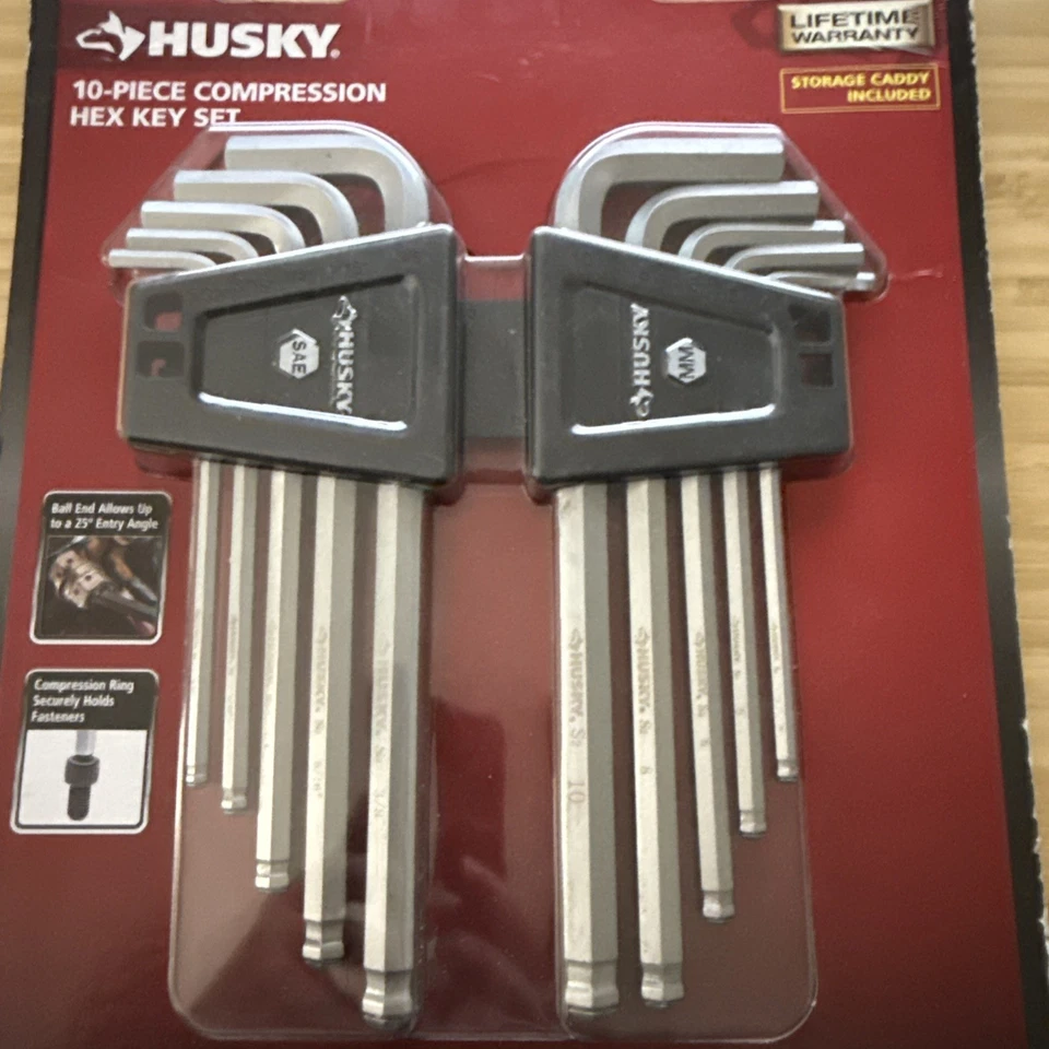 Husky Compression Hex Key Set (10-Piece) 1005 001 445 BRAND NEW - Image 4 of 4