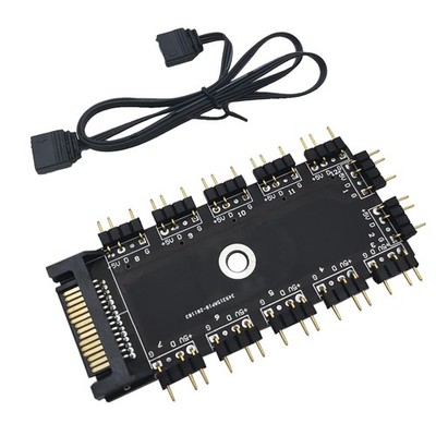 ARGB Controller 11 Ports RGB HUB 3 Pin 5V LED Splitter PC Gehäuse Zubehör