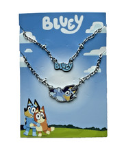 NEW Girls Bluey 2 Piece Charm Necklace Jewelry Set