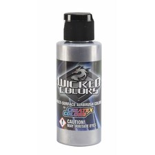 (253,00 /1l) Createx Wicked W351 Silber metal...