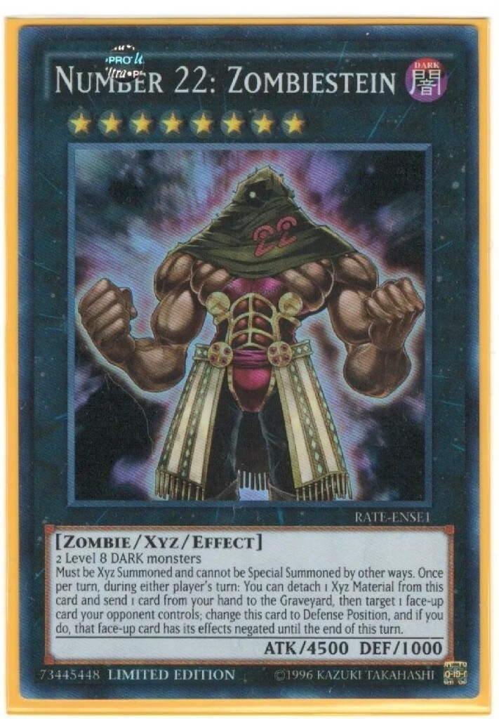 Yugioh Number 22 Zombiestein Super Rare Rate Limited Edition LP | eBay