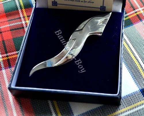 Pewtermill KILT PIN PEWTER SALTIRE HORN ST ANDREWS CROSS MADE IN SCOTLAND MENS - Picture 7 of 7