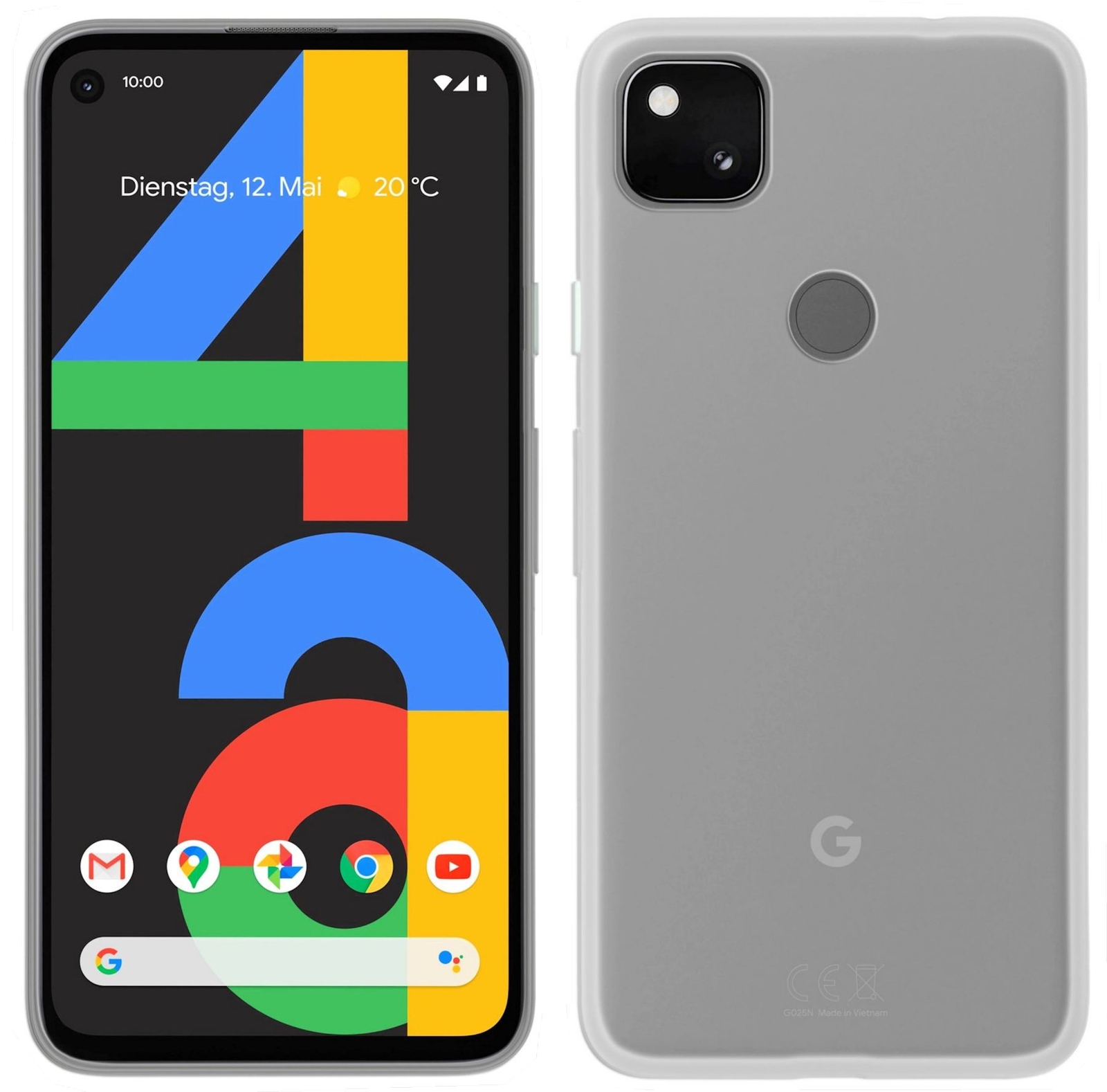 Аксессуары для мобильных телефонов Google Pixel 4A 5G защитный силиконовый чехол прозрачный