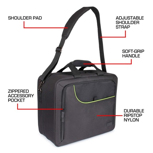 USA GEAR Audio Mixer Case - DJ Mixer Travel Bag with Customizable Interior & ... - Picture 7 of 9