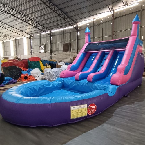 6.5M Commercial Giant PVC Inflatable Dual Water Slides for Kids Birthday Party - Picture 8 of 10