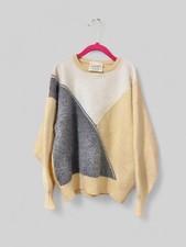 VTG Kids Lambswool Angora Sweater Argyle Preppy Edinburgh Scotland Quiet Luxury