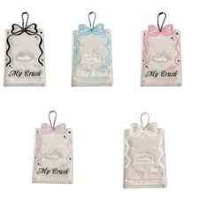 Decorative Bowknot Acrylic Photocard Holder for Showcasing Idol Memorabilia