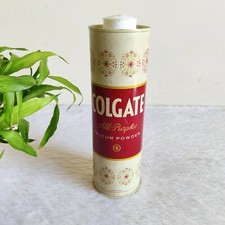 Vintage Colgate All Purpose Talcum Powder Inside Advertising Tin Box TB1503