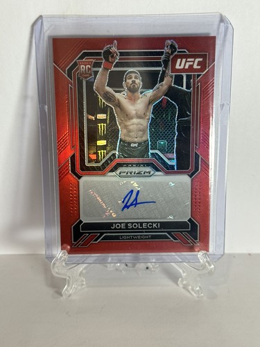 JOE SOLECKI Rc ~ 22/99 Red ~ 2023 UFC Prizm Lightweight Rookie Auto #SA-JSL - Picture 1 of 2
