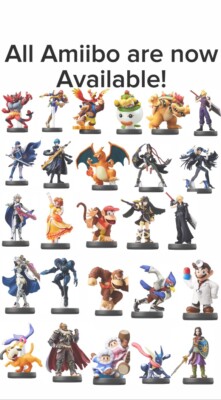 ANY Super Smash Brothers Ultimate Amiibo NFC Tag! Insanely cheap prices!