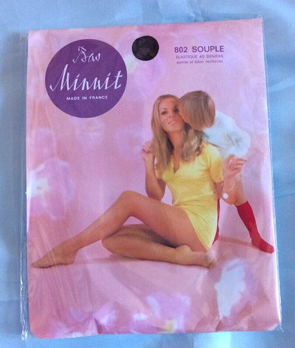 Bas Nylon Couture Vintage VITOS - Lot De 2 Paires - Taille 1 (L) Couleur Beige - Neuf Avec étiquettes