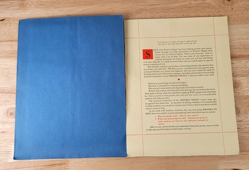 Vintage Writer's Digest INTRODUCTION PACKET In Original Mailed Envelope ©1948 - Picture 5 of 8