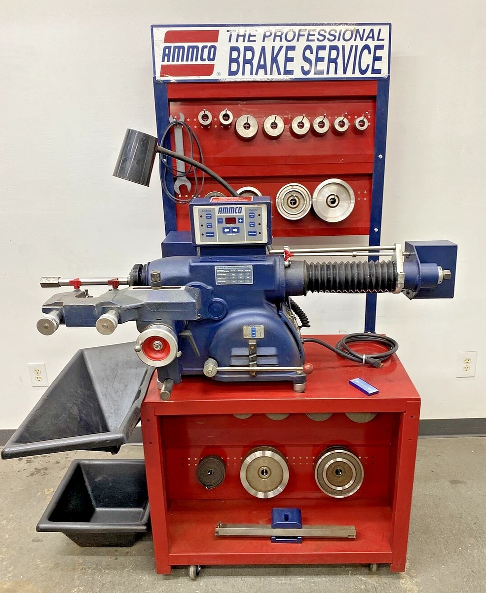 Ammco 4000E Digital Disc Drum Brake Lathe w Bench and 3 4 1