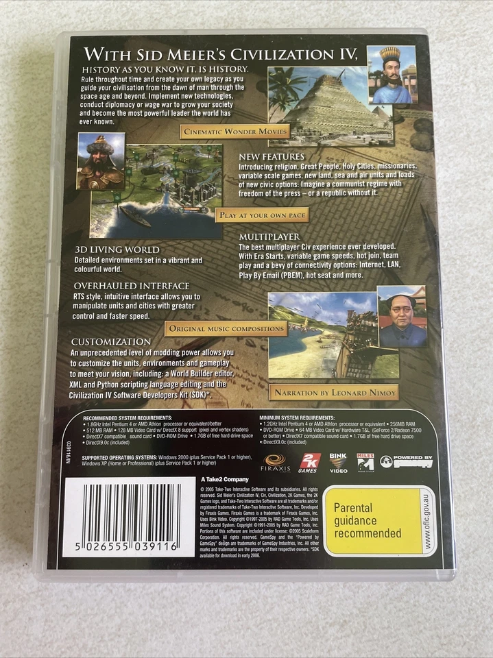 Sid Meier's Civilization 4 - PC DVD Game 2005 - Image 2 of 3