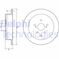 2X Delphi BG4919C Bremsscheibe FüR Lexus