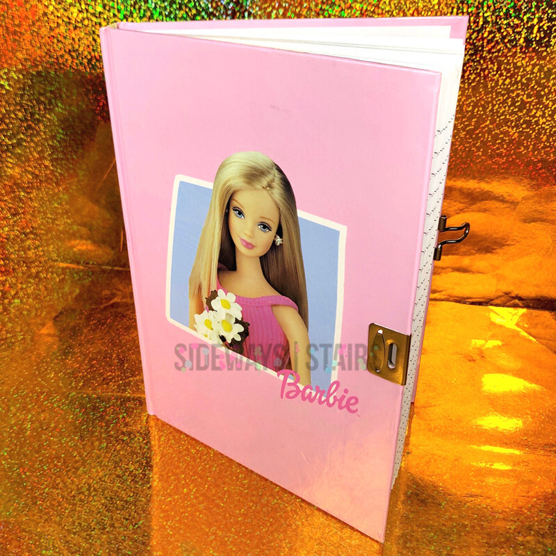 1999 BARBIE SECRET DIARY lockable hardcover journal vintage