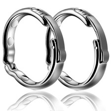 Stainless Steel-Metal Silver Cock Ring Penis Enhancer Glans Ring Sex Toy For Men