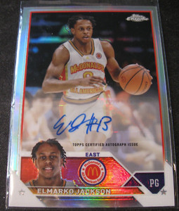 2023 Topps Chrome McDonald's All American Basketball Elmarko Jackson #CA-EJ